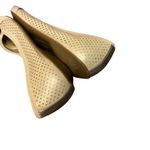 AK Sport Beige Perforated Flats With Elastic Strap Gold Accent 6 business casual Tan Photo 2