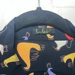 Vintage Loco Lindo Black Abstract Bird Print Sleeveless Button Up Shirt Large Photo 2