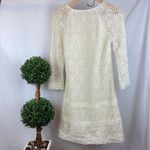 Juicy Couture  Ivory Grace  Crochet Lace Half Sleeve Dress 6 Photo 3