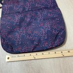 Baggallini  Crossbody Bag Purse Navy Blue Red Pattern Zip Pockets Photo 3