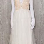 Windsor Nwt  lace tulle flair dress formal / prom size large with flaws Photo 3