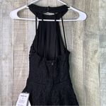 B Darlin B. Darlin Size 1/2 Black Sleeveless Halter Neck Sparkly Lace Overlay Lin… Photo 9