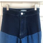 Altar'd State Colorblock Bellbottom Flare High Waisted Jeans Photo 3