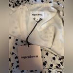 superdown  Revolve White Dress Black Starry Night Small NWT Photo 1