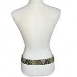 Snake skin print Belt with Square Buckle green cosplay Y2K witchy whimsy goth Photo 4
