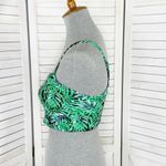 PINK - Victoria's Secret  Tropical Print Studded Cage Back Bralette Halter Top Large Photo 1