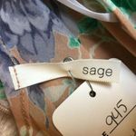 Sage NWT  medium floral see through top Photo 3