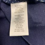 Loft Ann Taylor  Scoop Neck Navy Blue Diamond Pattern 3/4 Sleeve Top Size XL Photo 11