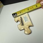 Puzzle Piece Signed People Pins By Lucinda Brooch Pin Handcrafted Hand Made Photo 5