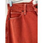 BDG  Adalyn High Waisted Cowboy Jean Split Hem Women's Size 26 Red Denim Bohemian Photo 6