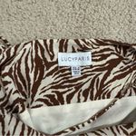 Lucy Paris  brown zebra midi dress Photo 5