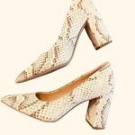 Franco Sarto EUC  Womens Palma Animal Print Pumps Dress Block Heels Shoes 7 M Photo 1