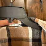 Plaid Flannel Shacket Brown Size M Photo 3
