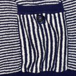 Anthropologie Moth  | Margate Pocket Pullover Navy & White Stripes | Small Photo 4