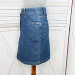 Christopher & Banks  Denim A Line Skirt Blue 4 Knee‎ Length Photo 1