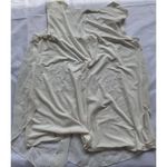 Adele & May Women’s Short Sleeve Top Size Medium Cream White Gold Summer Spring Photo 13