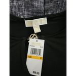 Michael Kors  Black Blouse Sz S Gold Tone Logo Hardware NWT Keyhole Neck Photo 7