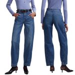 Madewell NWT Tapered Denim Wide Leg Jeans Trousers in Concho Wash Size 28 Photo 10