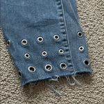 Rock & Republic Blue Skinny Jeans with Eyelet Detail Photo 4