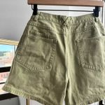 Christopher & Banks Hi-Rise Green Denim Jorts Photo 2