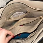 Badgley Mischka Two-Tone Beige and White Women's Tote Bag Photo 1