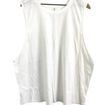 Fabletics  White Muscle Tank Top Size 3X Cotton Photo 2