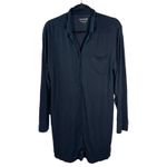 Naadam Black Long Sleeve Button Gown Size Small Photo 5