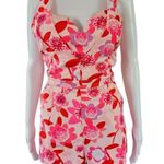 Dygarni Pink & Red Floral Sleeveless Romper Size Large Photo 2