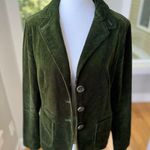 Gap Vintage 90s Olive Green Corduroy Fitted Cropped Blazer Jacket Size 6 Photo 10