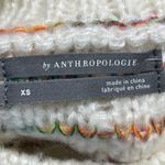 Anthropologie by Confetti Sweater Cream Rainbow Plaid Size XS Extra Small Photo 3