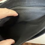 Etienne Aigner Vtg Women's Shoulder Bag Purse Black Genuine Leather Brass Logo Photo 5