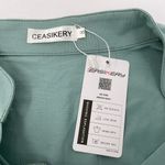 CEASIKERY Women's 3/4 Sleeve V Neck Tops Casual Tunic Blouse Loose Shirt‎ NWT Green Photo 2