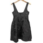 Anthropologie  MAEVE Women’s Black Metallic Brocade Mini Cocktail Dress Photo 5