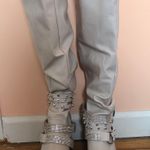 Cream High Knee Boots Tan Size 4 Photo 1