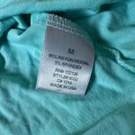 emma's closet  Women's Teal V Neck Tunic Blouse Short Sleeve Medium Photo 2