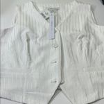 Carole White Pinstripe Women's Vest Size XL Photo 7