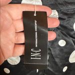 NWT INC International Concepts 100% Silk Black & White Polka Dot Skirt Size 8 Photo 4