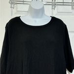 Reformation NWOT Jeans Womens Short Sleeve Crew Neck Ribbed Shirt Dress Black 3X Photo 1