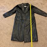 Vintage Maggie Lawrence Collection Women's Long Black Leather Jacket Size Medium Photo 3