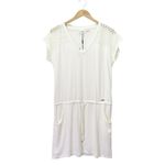 Calvin Klein NWT  Swim Cover-Up Dress Size S/M Milk White Crochet Trim Beachwear Photo 1