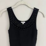 Cache BLACK  BEADED SWEATER TANK TOP‎ Photo 2
