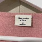 Abercrombie & Fitch Pink Wrap Front Knit Top Medium | Long Sleeve V-Neck Tie Wai Photo 2