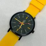 Shengke Sk women’s watch quartz black tone 34mm yellow silicone band running Photo 1