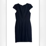 J.Crew  | TULIP SLEEVE SUITING SHEATH DRESS IN NAVY SIZE 4 Photo 1