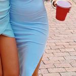 Blue Bodycon Cut Out Maxi Dress Photo 0