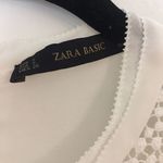 ZARA  White Sleeveless Textured Sheer Blouse | Size S Photo 2