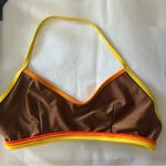 Free People  x Atmosea Sunset Surf Halter Bikini Swim Top Size L Photo 1