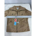 Gap Womans  Medium Tan Bomber Style Fashion Jacket Photo 4