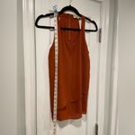 Pink Rose Size M Orange Rust Flowy Zip Racerback Layered Tank Top Photo 4