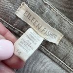 Eileen Fisher  Organic Cotton Boyfriend Jeans Gray Silver Size 14 Photo 4